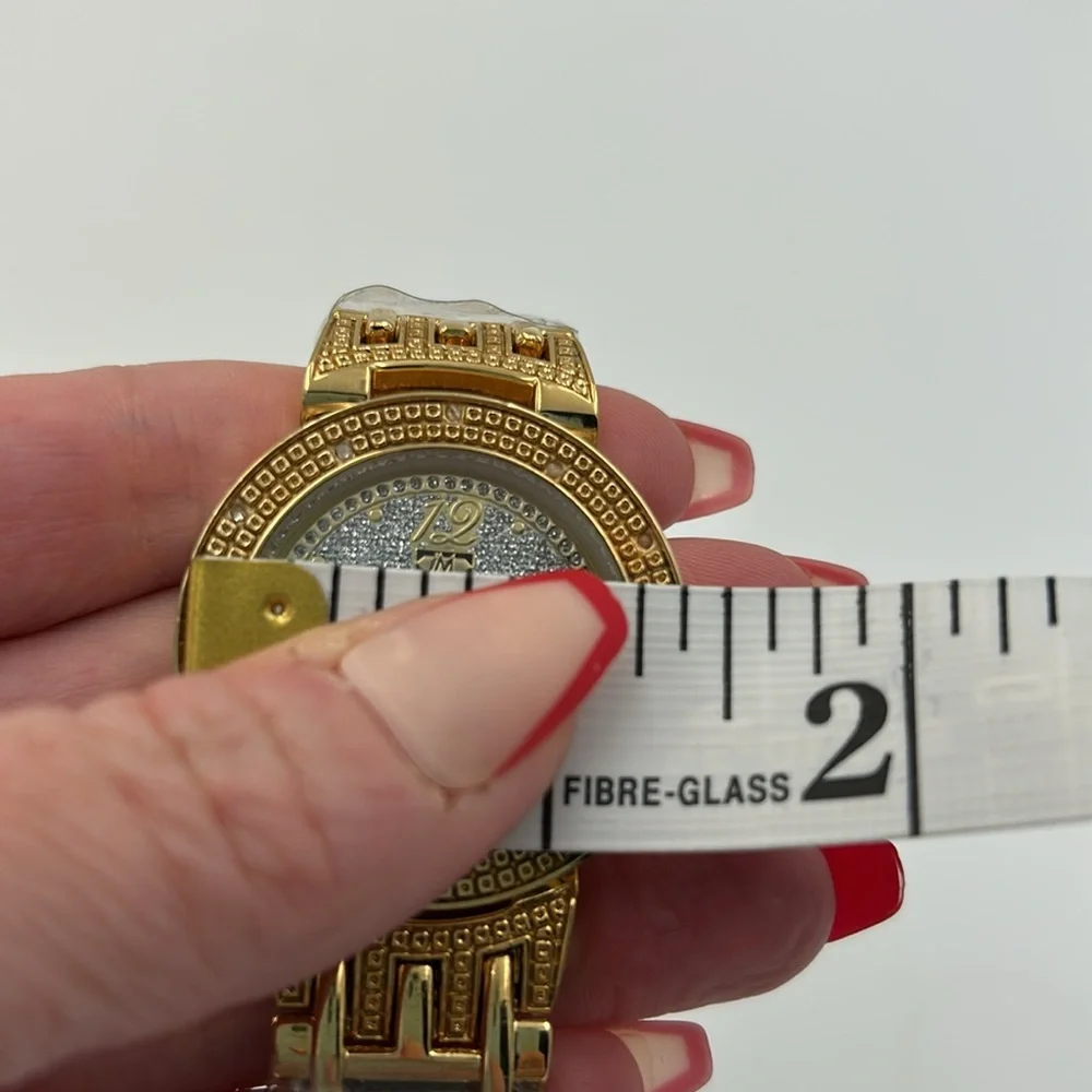 Working! Ice Mania Iced Out Genuine Diamond Accent Ladies Watch